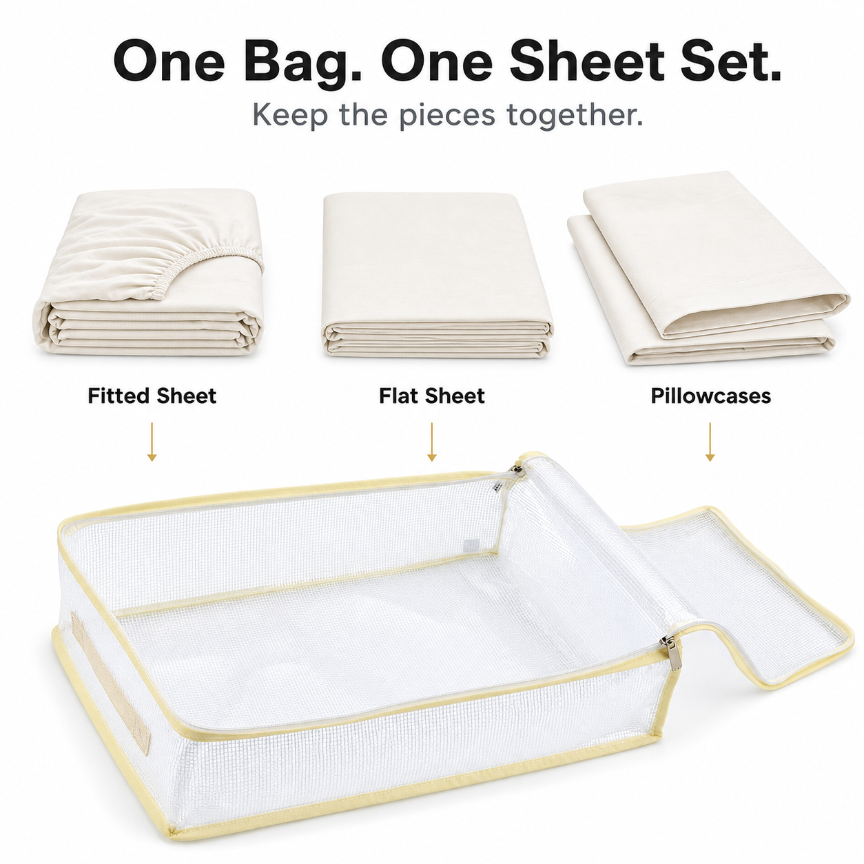 Thumbnail: Amazon listing image explaining one organizer for one sheet set